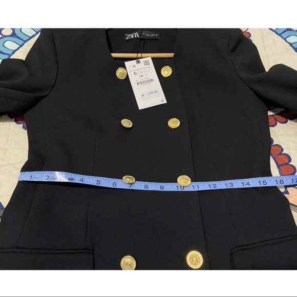 ZARA WOMAN NWT LONG BELTED BLAZER Belted Dress SIZE S. Sold Out $119.. - Picture 12 of 14